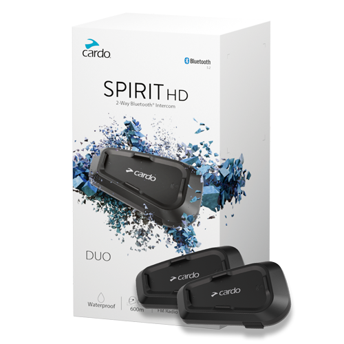 Cardo SPIRIT HD Bluetooth Intercom - DUO KIT