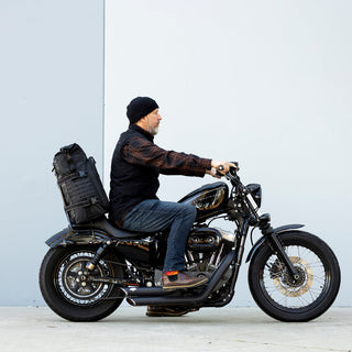 Biltwell Exfil 80 2.0 Luggage Sissy Bar Bag - Black