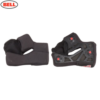 Bell Replacement Star X-Static Cheek Pads - Black - 50mm