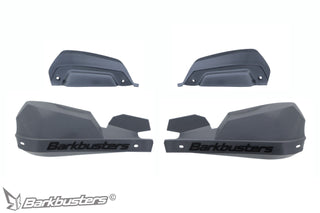Barkbusters VPS Plastic Guard With Wind Deflector Set - Grey
