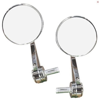 Tarmac Universal Cobra Mirrors Set with 10mm Mounting Hardware - Chrome