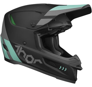 Thor Reflex ECE Cube Helmet - Black/Mint