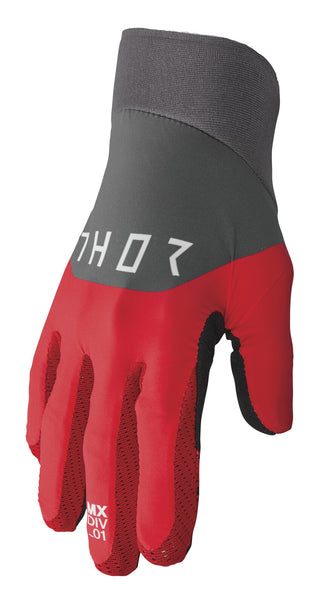 Thor Agile Rival Gloves - Red/Charcoal