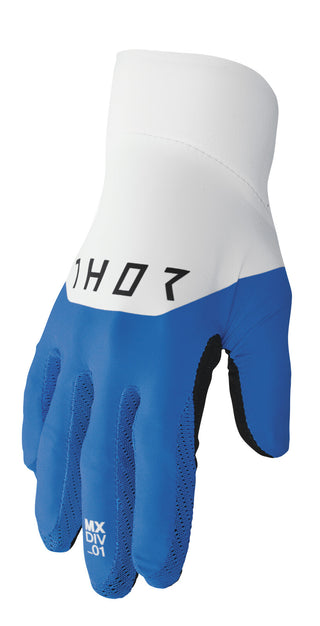 Thor Agile Rival Gloves - Blue/White