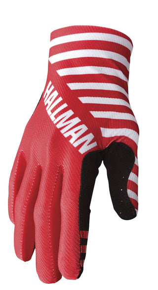 Thor Hallman Slice Gloves - White/Red