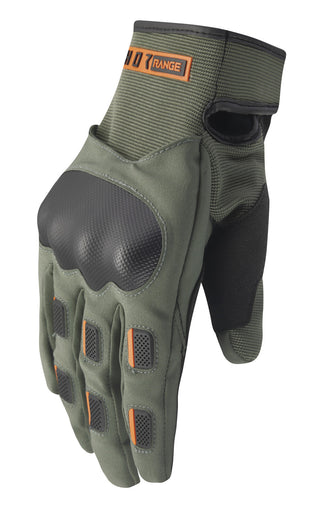 Thor Range Gloves - Army/Orange