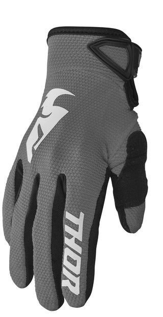 Thor Youth Sector Gloves - Grey/White