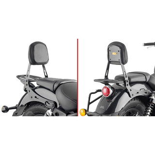 GIVI Backrest With Detachable Rack - Royal Enfield Super Meteor 650 23-