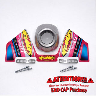FMF TurbineCore 2.1 Straight Cut Stainless Steel Replacement Rear Cone Cap - 1.375 Inch