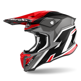 Airoh Twist 2.0 ‘Shaken’ Helmet - Red Gloss