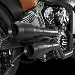 Vance & Hines High Output Grenades Black Exhaust for Indian Scout 2015-2023