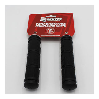 Whites ATV Half Waffle Grip Black 7/8 Both Sides - 137mm