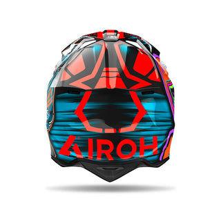 Airoh Wraaap ‘Cyber’ Full Face Helmet - Orange Gloss