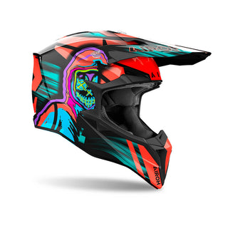 Airoh Wraaap ‘Cyber’ Full Face Helmet - Orange Gloss