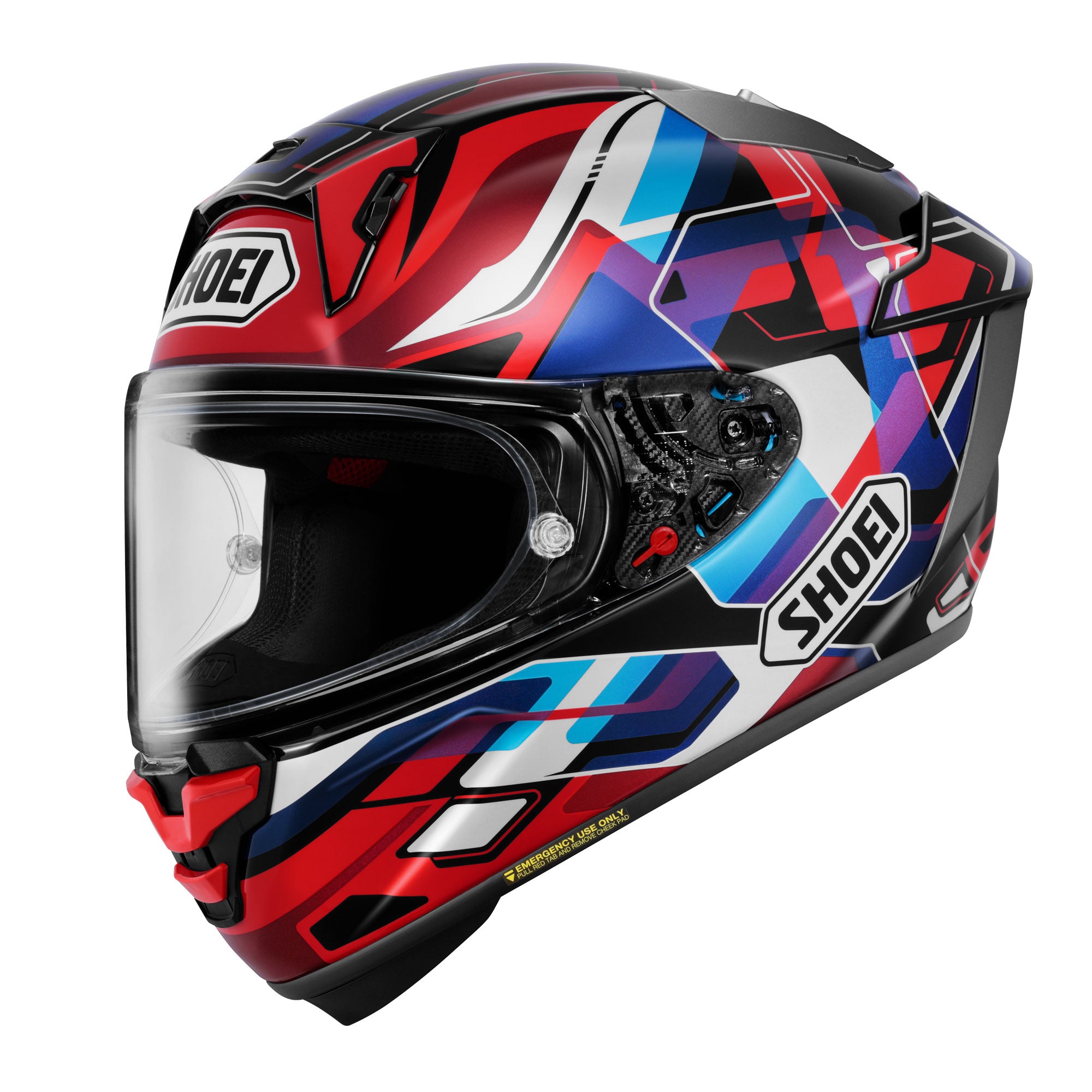 Shoei X-SPR Pro Valion TC-10 Helmet - Red/White/Blue – MotoHeaven