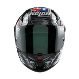 Nolan X-804 RS Full Face Stoner 10th Anniversary Helmet - Carbon Blue White