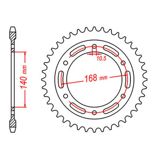 XAM Sprocket Kit BMW F700GS '13-'16 - 525AX 17/42