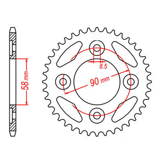 XAM Sprocket Kit Honda NBC110 Postie 420 O-Ring 14/37