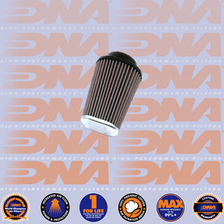 DNA POD Air Filter - CNC Top Oval Clamp On 62mm Inlet 123mm Length