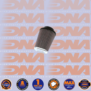 DNA POD Air Filter - CNC Top Oval Clamp On 62mm Inlet 128mm Length