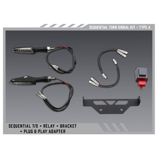 Yoshimura Type A Sequential Signal Kit for V2 Fender Eliminators