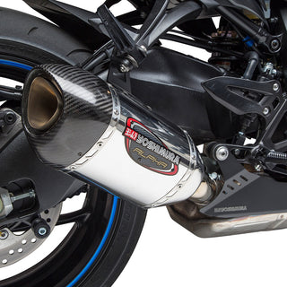 Yoshimura GSX-S1000/F/FZ/Z 16-20 ALPHA Stainless Slip-On Exhaust, W/ Stainless Muffler