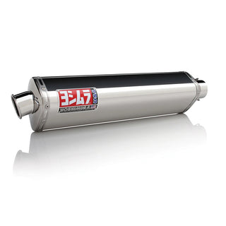 Yoshimura SV650/S 04-10 Race TRS Stainless Slip-On Exhaust, W/ Stainless Muffler