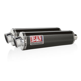 Yoshimura HAYABUSA 08-20 RS-3 Stainless Slip-On Exhaust, W/ Carbon Fiber Mufflers