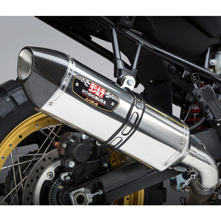 Yoshimura V-STROM 1000 14-19 R-77 Stainless Slip-On Exhaust, w/ Stainless Muffler