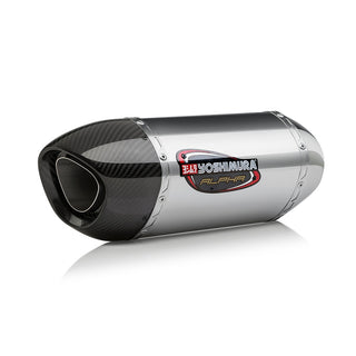 Yoshimura YZF-R1/M/S 15-19 ALPHA Stainless Slip-On Exhaust, W/ Stainless Muffler