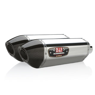 Yoshimura YZF-R1 09-14 R-77 Stainless Slip-On Exhaust, w/ Stainless Mufflers