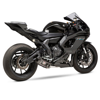 Yoshimura FZ/MT-07 15-25 / XSR700 18-24 / R7 22-25 Race R-77 Stainless Full Exhaust, W/ CF Muffler
