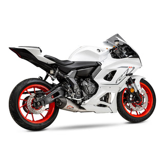 Yoshimura R7 22-25 / MT-07 17-25 Race AT2 Stainless Full Exhaust, w/ Stainless Muffler