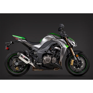 Yoshimura Z1000 14-16 R-77 Stainless Slip-On Exhaust, w/ Stainless Mufflers