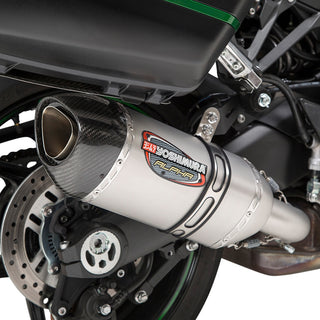 Yoshimura NINJA 1000SX 20-24 ALPHA Stainless Slip-On Exhaust, W/ Stainless Muffler