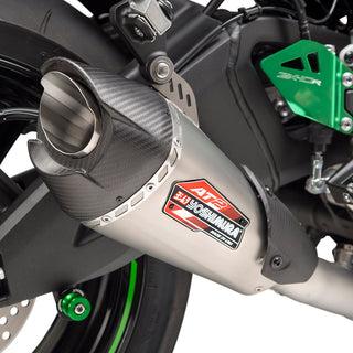 Yoshimura ZX-10R/RR 21-25 Race AT2 Stainless 3/4 Exhaust, w/ Stainless Muffler