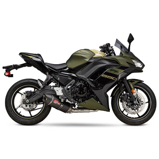 Yoshimura NINJA/Z 650 17-25 Race AT2 Stainless Full Exhaust, W/ Carbon Fiber Muffler