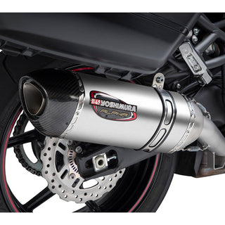 Yoshimura VERSYS 1000 15-18 ALPHA Stainless Slip-On Exhaust, W/ Stainless Muffler