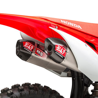 Yoshimura CRF250R 18-19/RX RS-9T Stainless Slip-On Exhaust, w/ Dual Stainless Mufflers