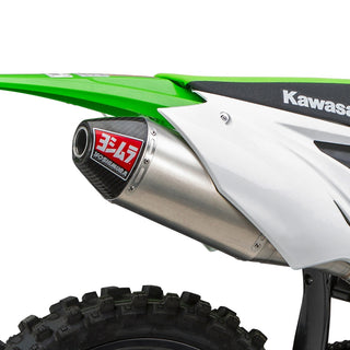 Yoshimura KX250F 17-20 RS-4 Stainless Slip-On Exhaust, W/ Aluminum Muffler