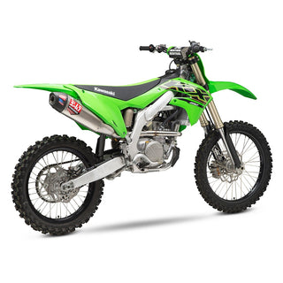 Yoshimura KX250/X 21-24 RS-12 Stainless Full Exhaust, W/ Aluminum Muffler