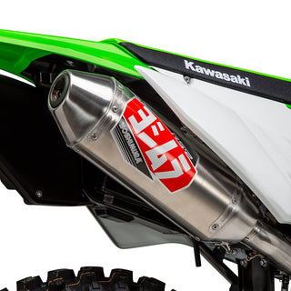 Yoshimura KLX300R 21-24 RS-2 Stainless Slip-On Exhaust, W/ Aluminum Muffler