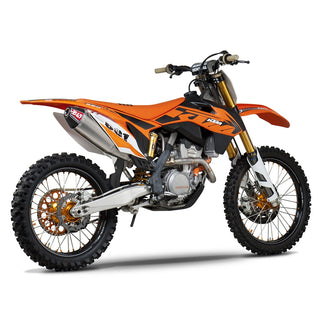Yoshimura KTM 250 SX-F 13-15 RS-4 Titanium Full Exhaust, W/ Titanium Muffler