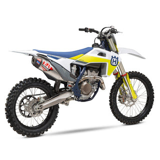 Yoshimura KTM/HUSQ 250/350 19-22 / GAS GAS MC 250F RS-12 Stainless Full Exhaust, W/ Aluminum Muffler