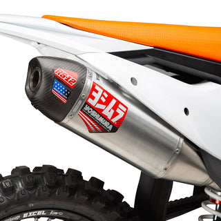 Yoshimura KTM/Husqvarna 250/350/450 23-24 RS-12 Stainless Slip-On Exhaust, W/ Aluminum Muffler
