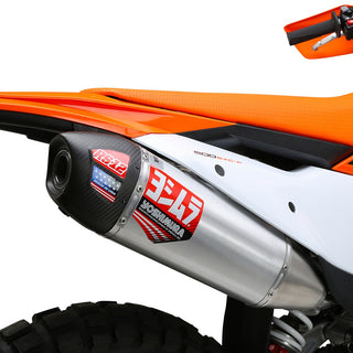 Yoshimura KTM 500EXC-F/350EXC-F 2024 RS-12 Stainless Slip-On Exhaust, W/ Aluminum Muffler