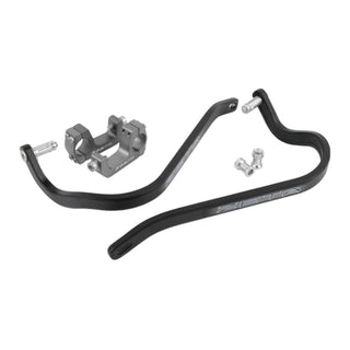 Zeta Armour Handguards Bent for 28.6mm Handlebars with U-Clamp - Black