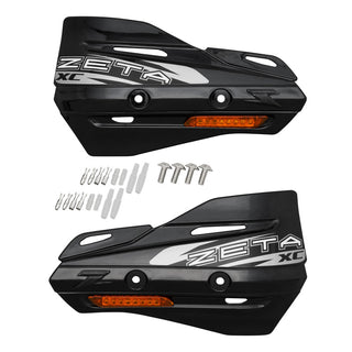 Zeta Handguard Shields Only Xc Shield + Flasher -Orange Lens -Black