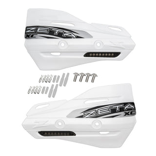 Zeta Handguard Shields Only Xc Shield + Flasher -Grey Lens -White