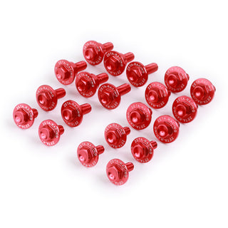 Zeta Plastic Bolt Kit Alloy KX250/F 17-20 -25 PCS Red